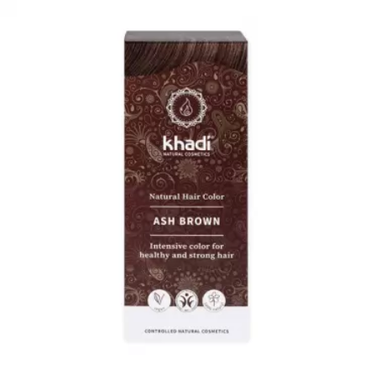 Khadi -  Khadi Henna naturalna - Popielaty brąz, 100 g